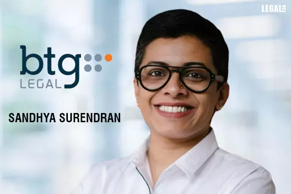 Sandhya Surendran joins BTG Legal as Partner in Bengaluru