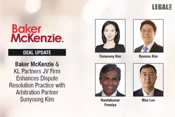 Baker McKenzie & KL Partners JV Firm Enhances Dispute Resolution Practice With Arbitration Partner Sunyoung Kim