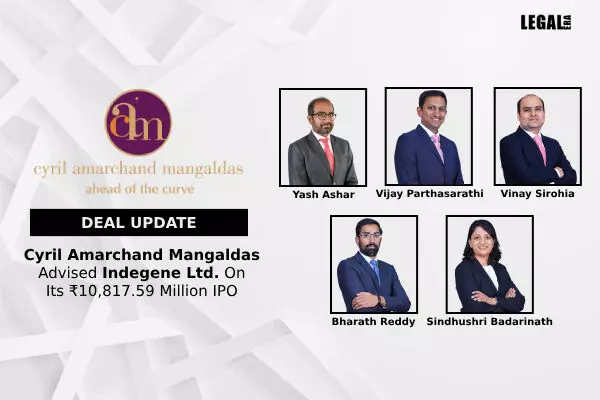 Cyril Amarchand Mangaldas Advised Indegene Ltd. On Its ₹10,817.59 Million IPO
