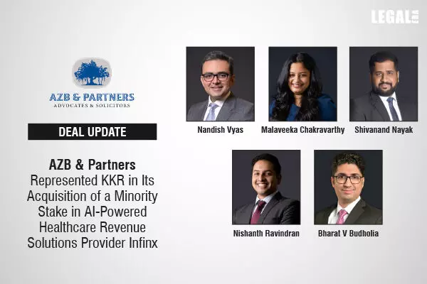 AZB & Partners Represented KKR In Its Acquisition Of A Minority Stake In AI-Powered Healthcare Revenue Solutions Provider Infinx