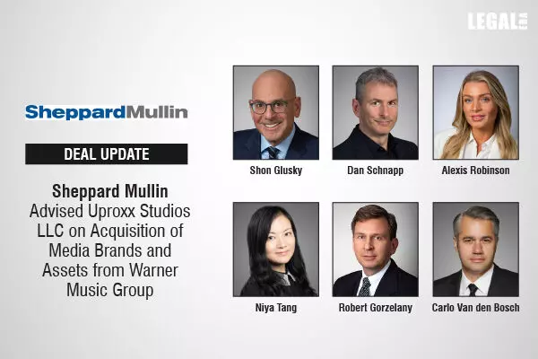 Sheppard Mullin Advised Uproxx Studios LLC On Acquisition Of Media Brands And Assets From Warner Music Group