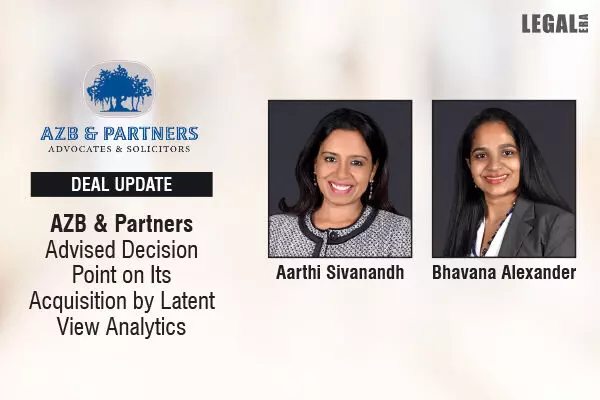 AZB & Partners Advised Decision Point On Its Acquisition By Latent View Analytics
