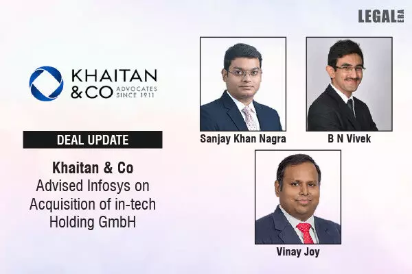 Khaitan & Co Advised Infosys On Acquisition Of in-tech Holding GmbH