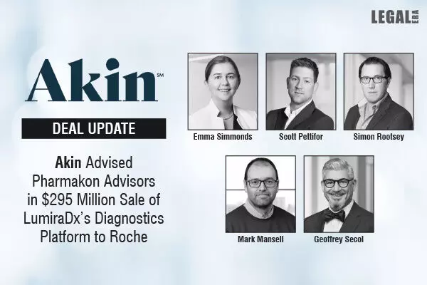 Akin Advised Pharmakon Advisors In $295 Million Sale Of LumiraDx’s Diagnostics Platform To Roche