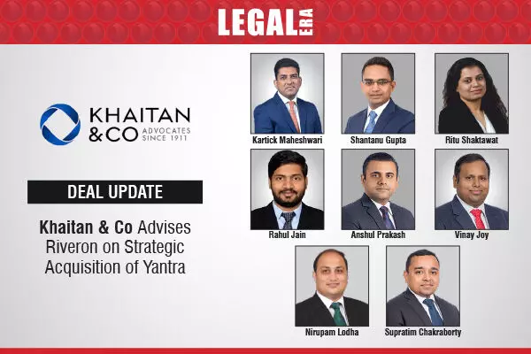 Khaitan & Co Advised Riveron On Strategic Acquisition Of Yantra