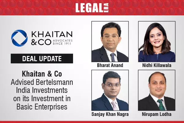 Khaitan & Co Advised Bertelsmann India Investments On Its Investment In Basic Enterprises