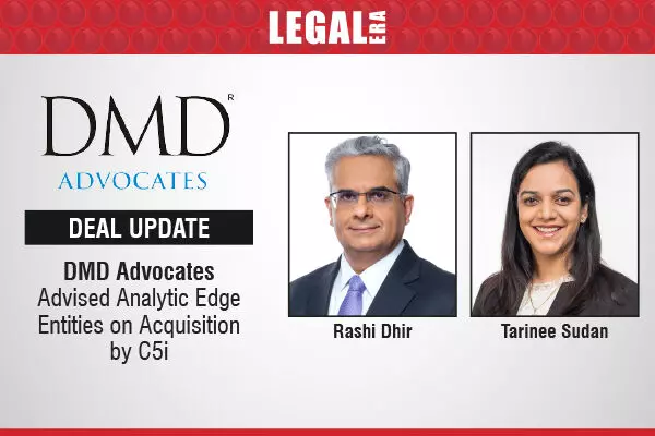 DMD Advocates Advised Analytic Edge Entities On Acquisition By C5i