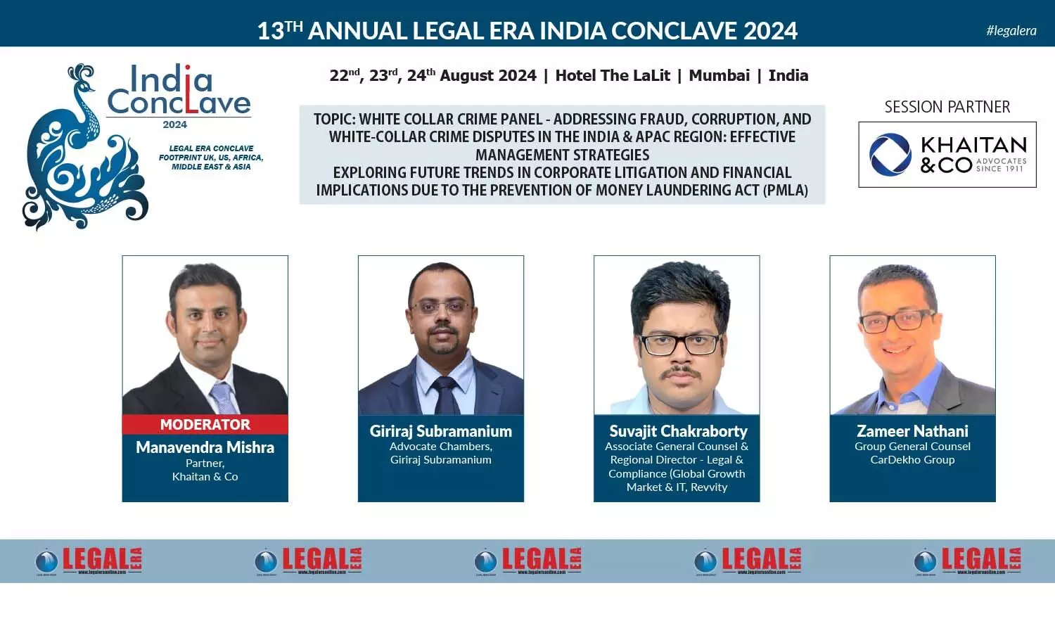 White Collar Crime Panel - Addressing Fraud, Corruption, And White-Collar Crime Disputes In The India & APAC Region: Effective Management Strategies Exploring Future Trends In Corporate Litigation And Financial Implications Due To The Prevention Of Money Laundering Act (PMLA)