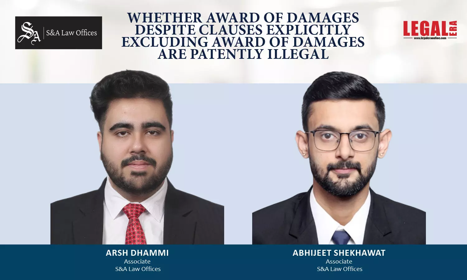 Whether Award Of Damages Despite Clauses Explicitly Excluding Award Of Damages Are Patently Illegal